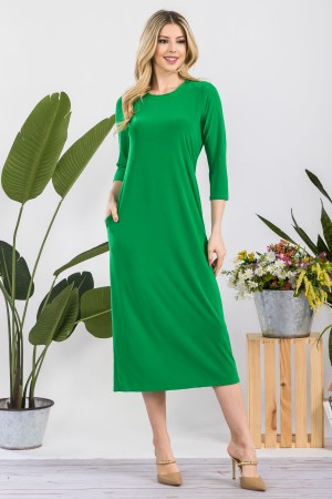 CD43875<br/>CLASSIC LAYERING DRESS WITH POCKETS